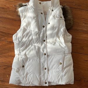 White winter vest
